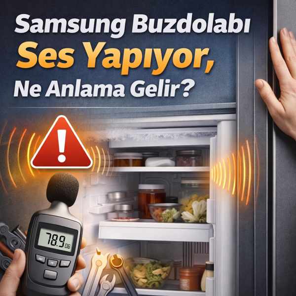 Samsung buzdolabı ses yapıyor – soğutma sırasında oluşan normal ve anormal seslerin gösterimi